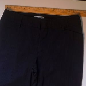 New York & Co Navy Blue Pin Stripe Tall Pants